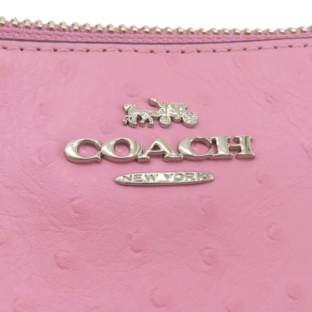 Coach Shoulder Bag F72835 Leather Pink Logo