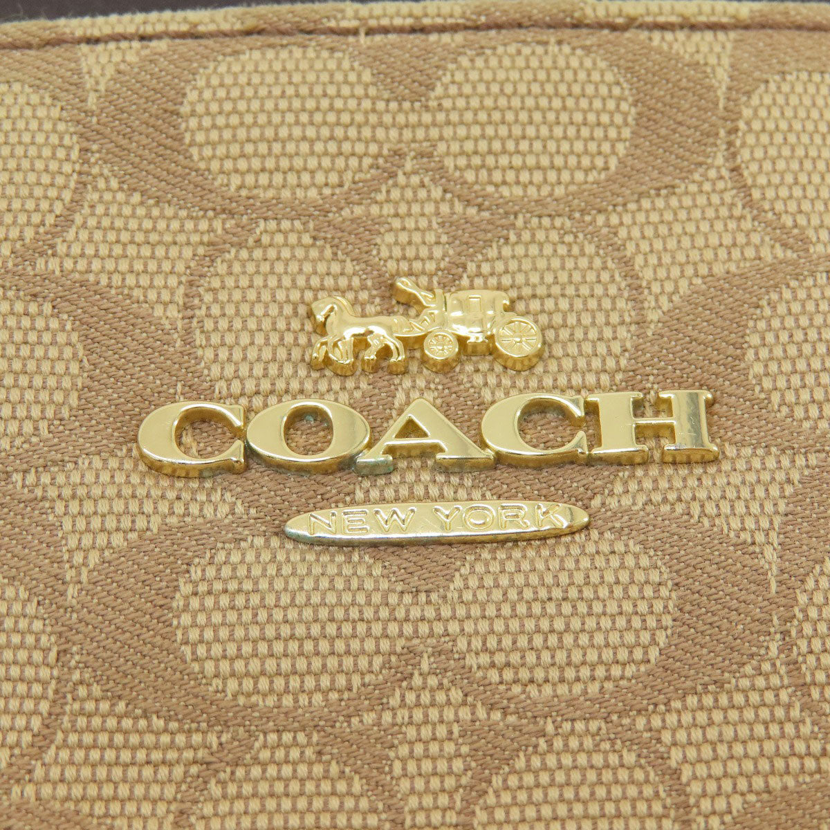 Coach Shoulder Bag 86096 Canvas Beige Kit Messenger 26 Signature