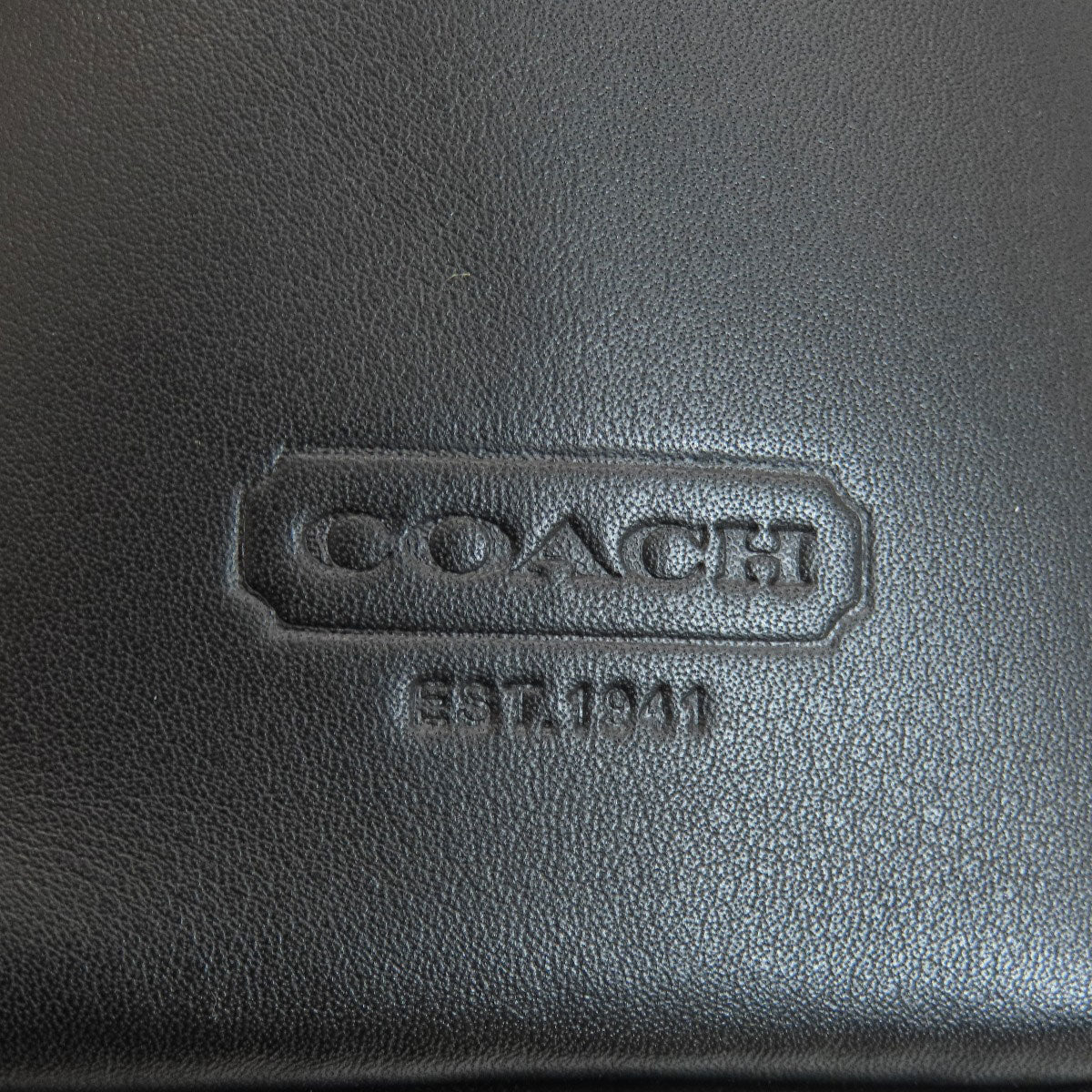 Coach Business Bag F70094 Leather Black 2 Way Mens Used Authentic