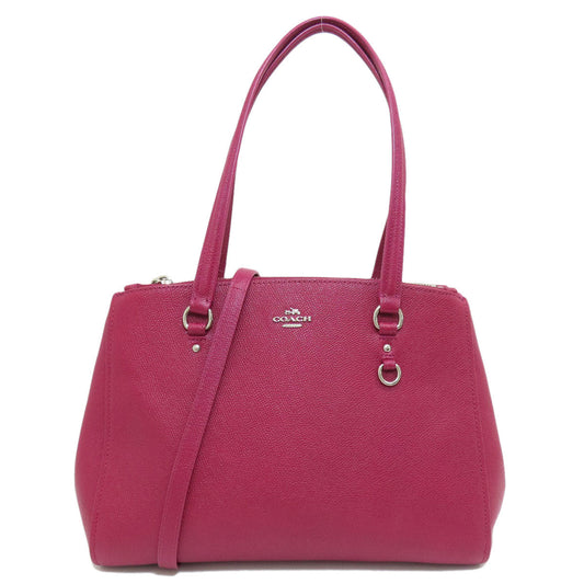 Coach Handbag 36882 Leather Red 2 Way