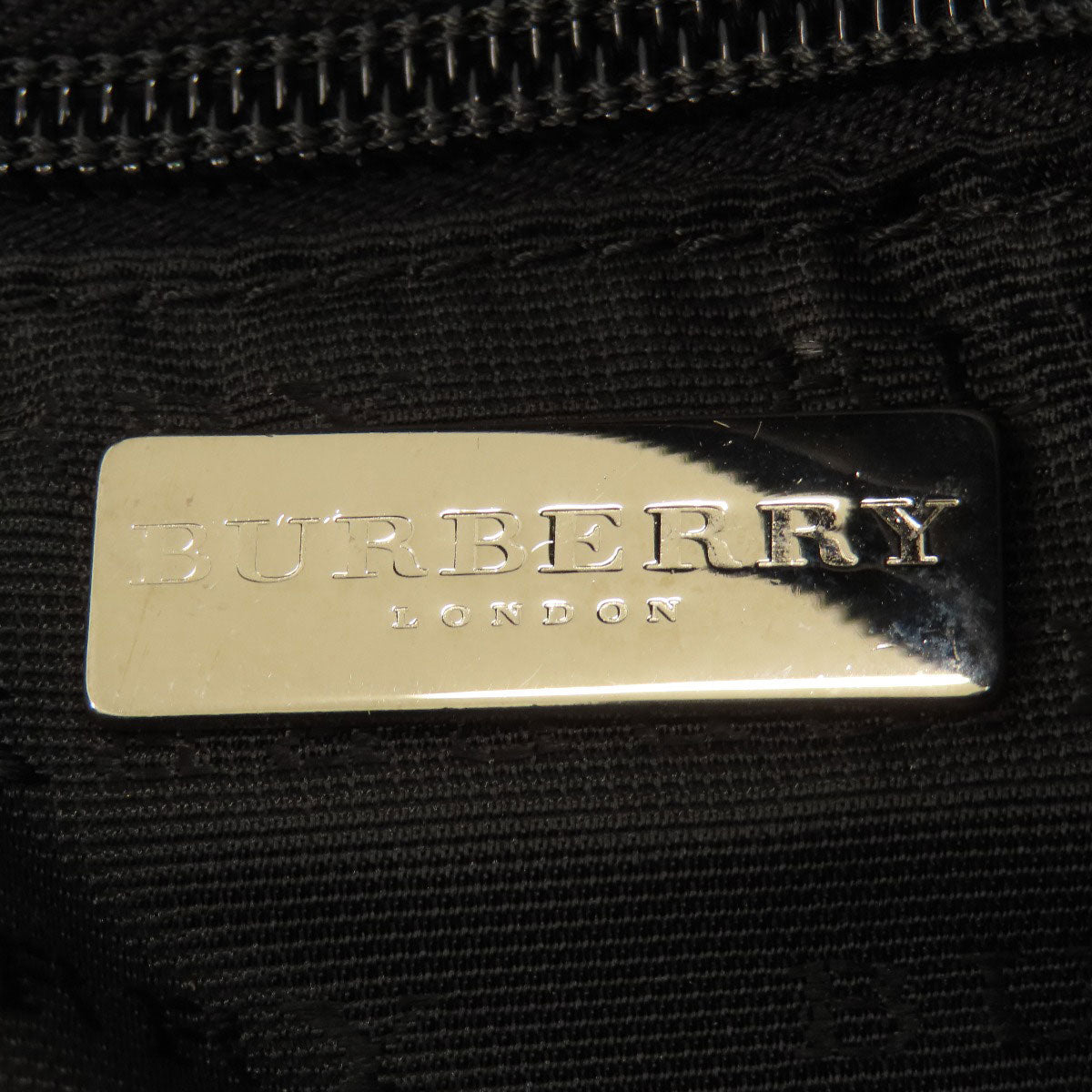 Burberry Handbag Pvc Beige Nova Check Women Used Authentic