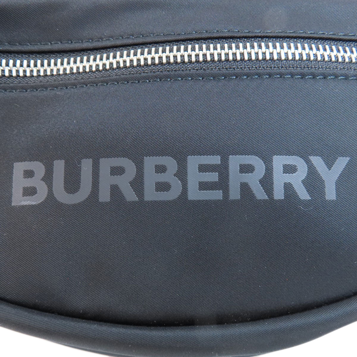 Burberry Sling Bag Nylon Black Logo Women Used Authentic