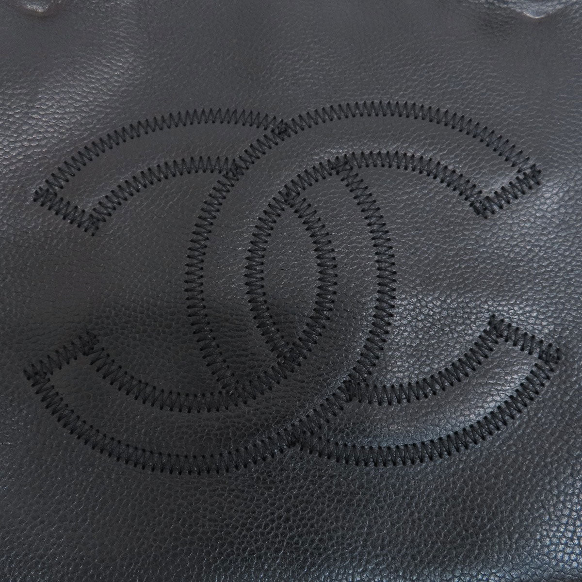 Chanel Tote Bag Calfskin Black Coco Mark