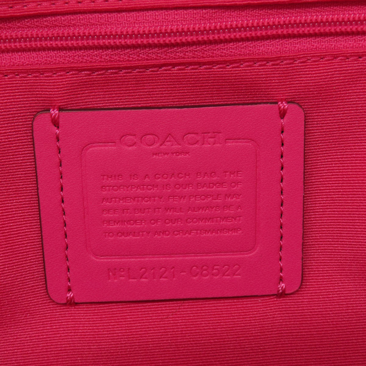 Coach Backpack C8522 Pvc Pink Coat Backpack Women Used Authentic