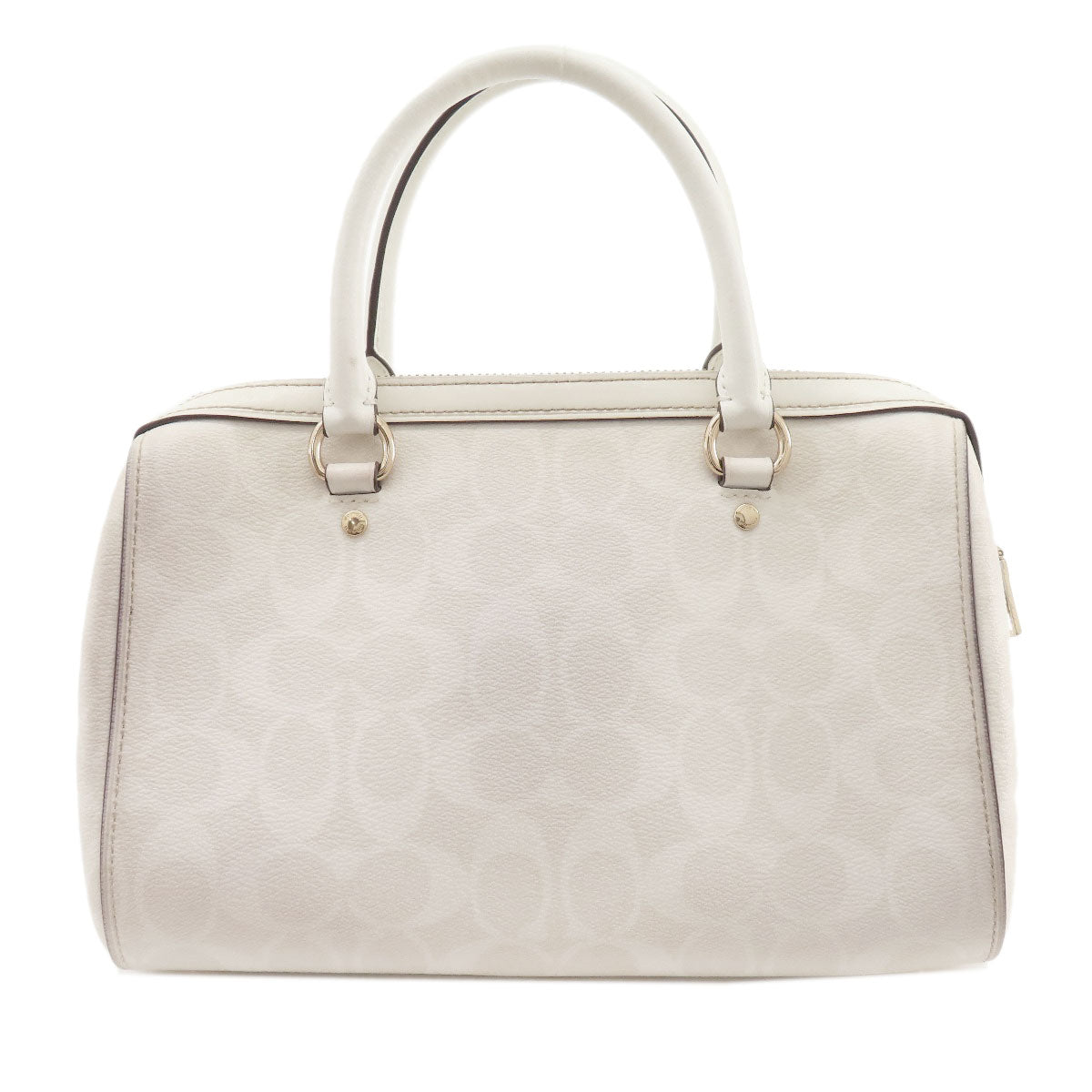 Coach Handbag 83607 Pvc White Signature 2 Way