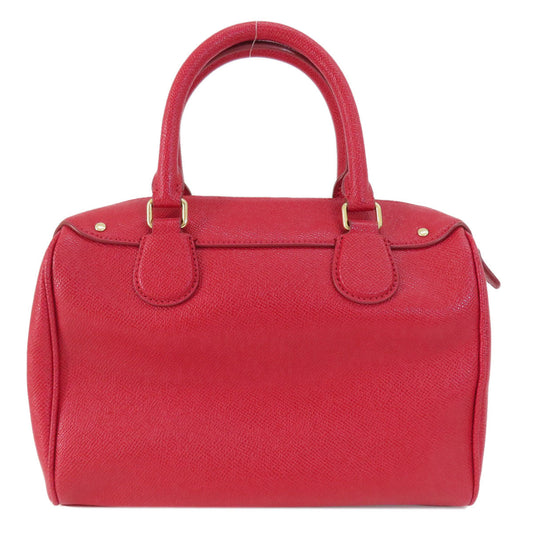 Coach Handbag F57521 Leather Red Logo 2 Way