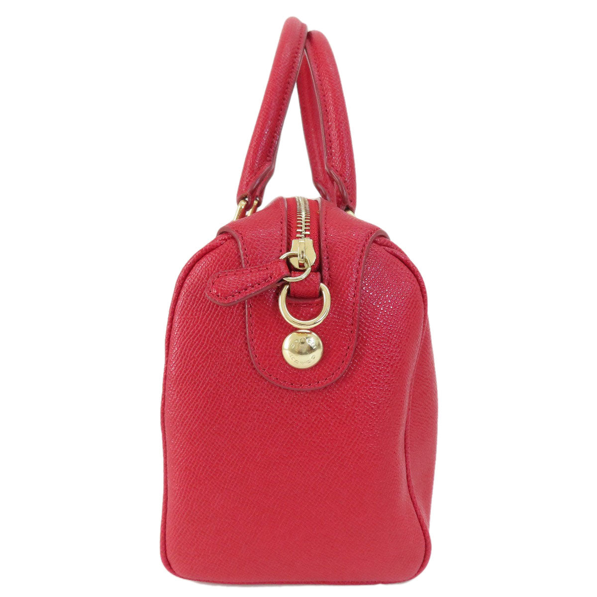 Coach Handbag F57521 Leather Red Logo 2 Way