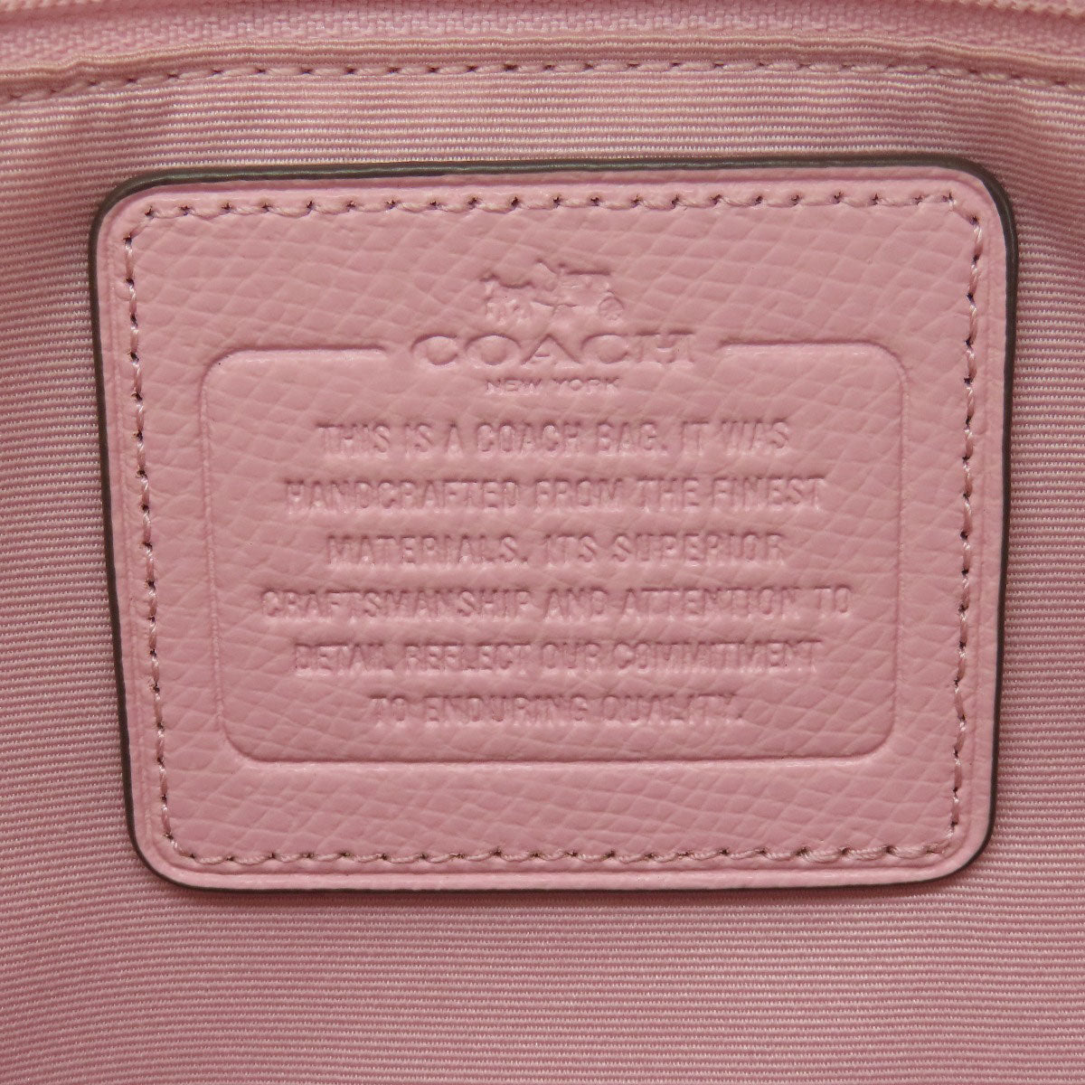 Coach Handbag F37218 Leather Pink Logo