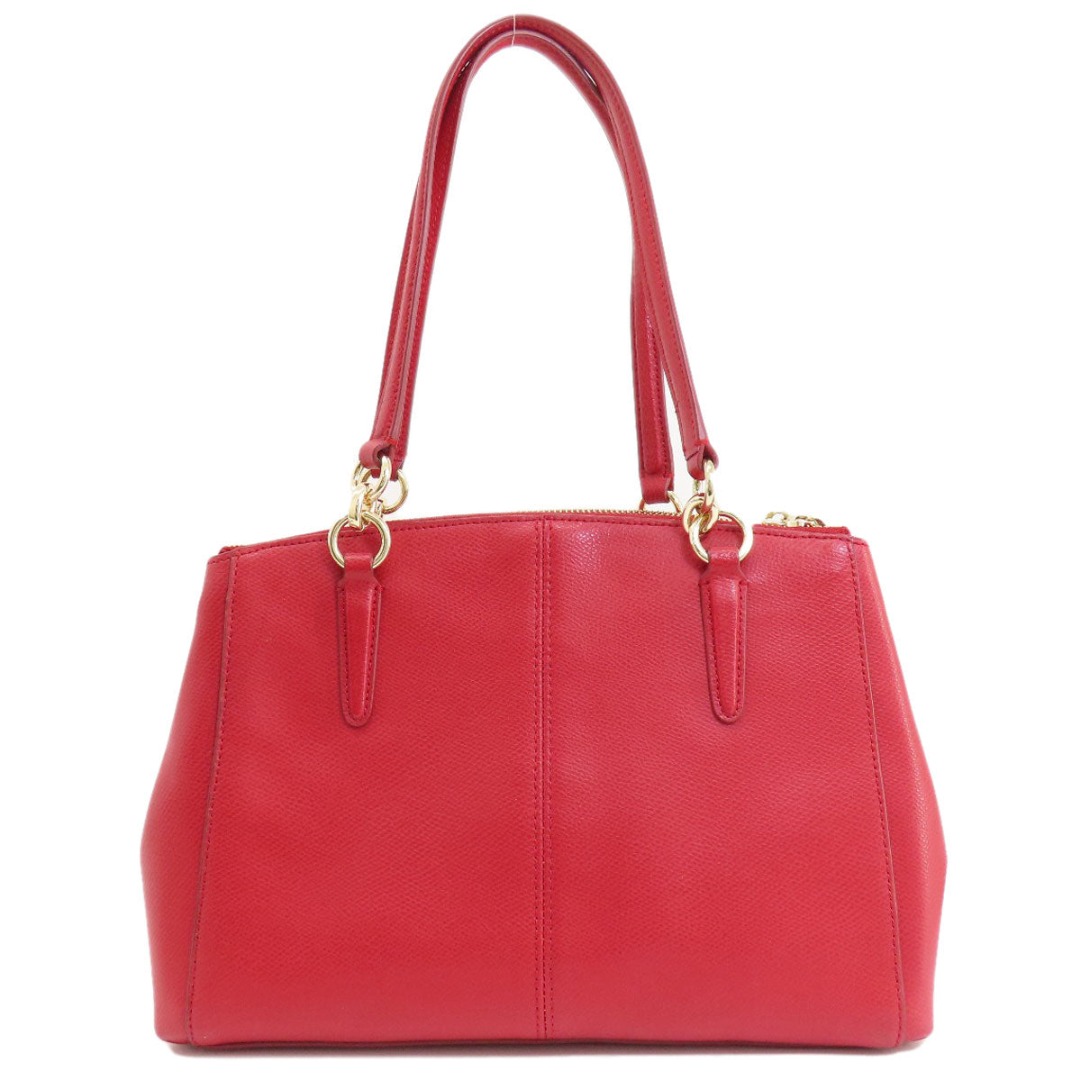 Coach Handbag F36637 Leather Red Logo 2 Way