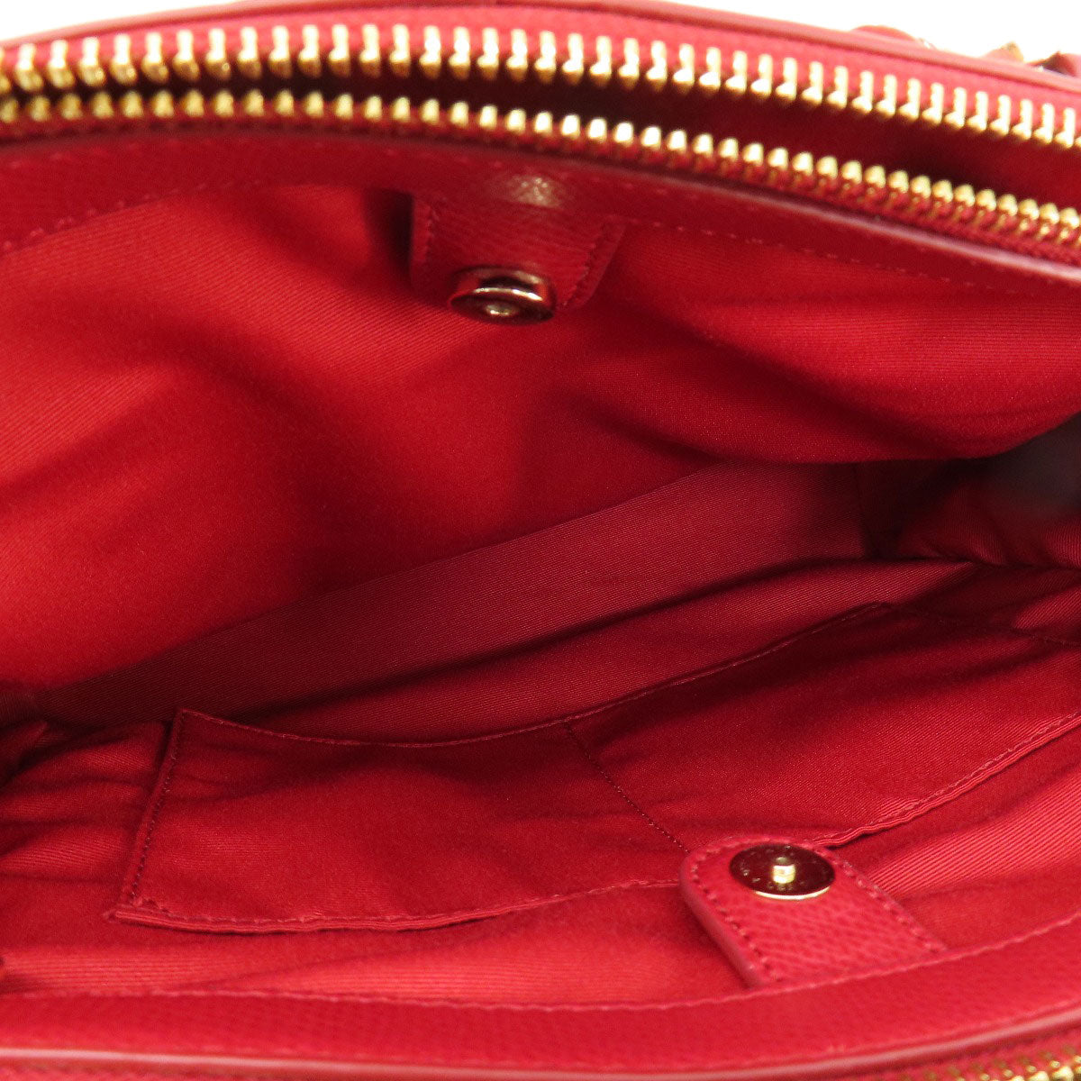 Coach Handbag F36637 Leather Red Logo 2 Way