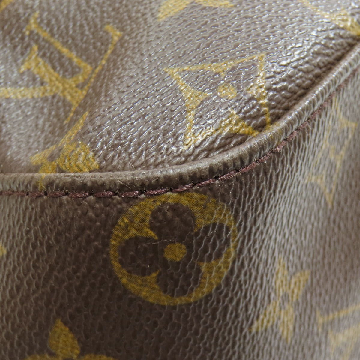 Louis Vuitton Tote Bag M51145 Monogram Canvas Brown Looping Gm Women Used Authentic