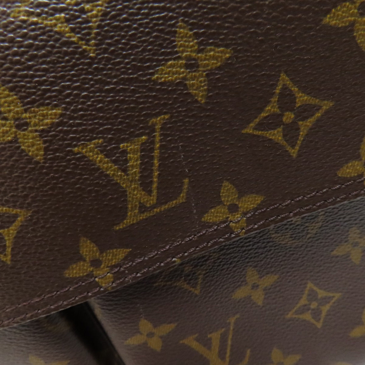 Louis Vuitton Tote Bag M51162 Monogram Canvas Brown Multipli Cite Women Used Authentic