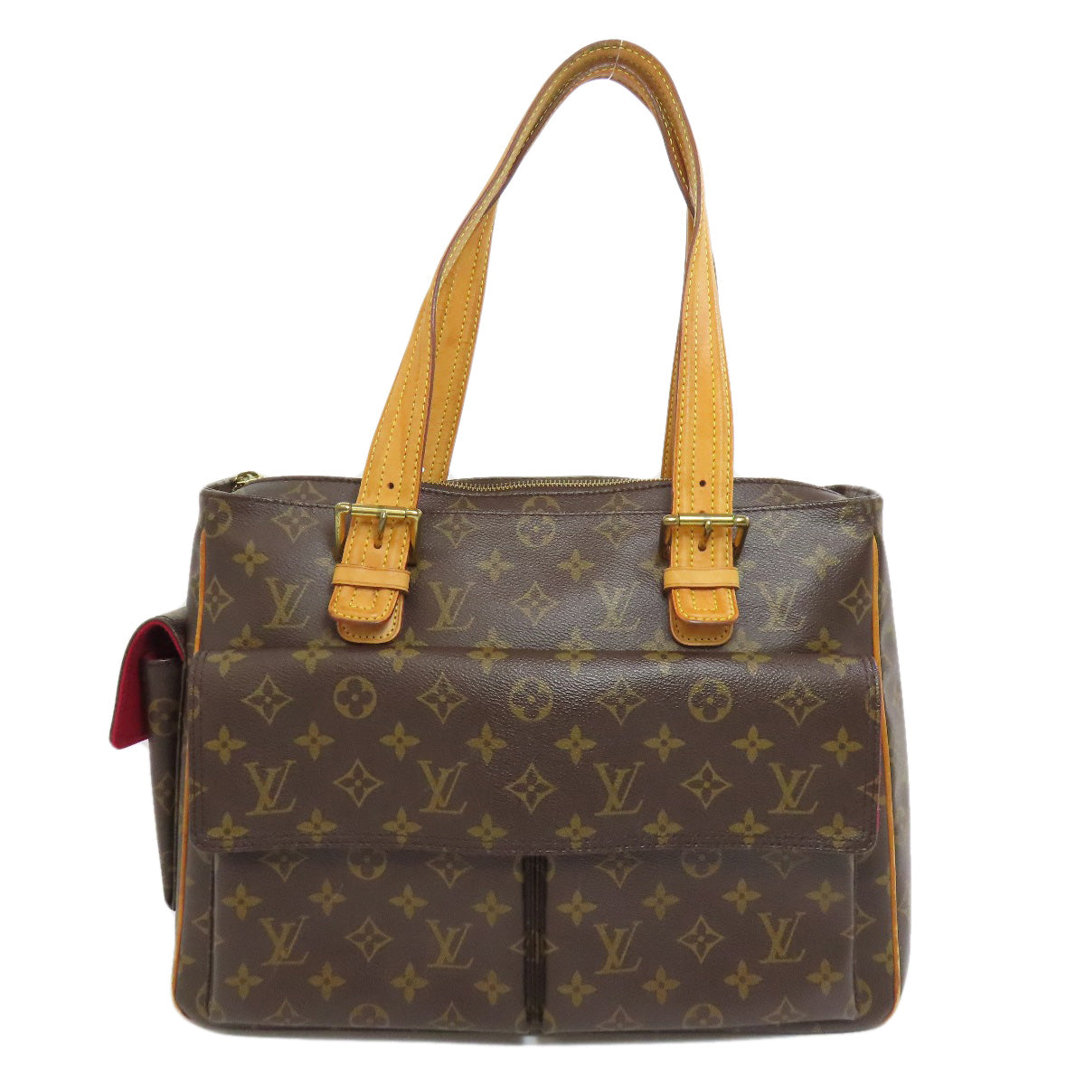 Louis Vuitton Tote Bag M51162 Monogram Canvas Brown Multipli Cite Women Used Authentic