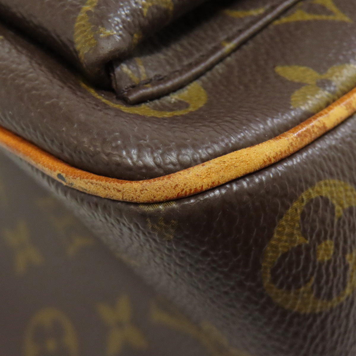 Louis Vuitton Tote Bag M51162 Monogram Canvas Brown Multipli Cite Women Used Authentic