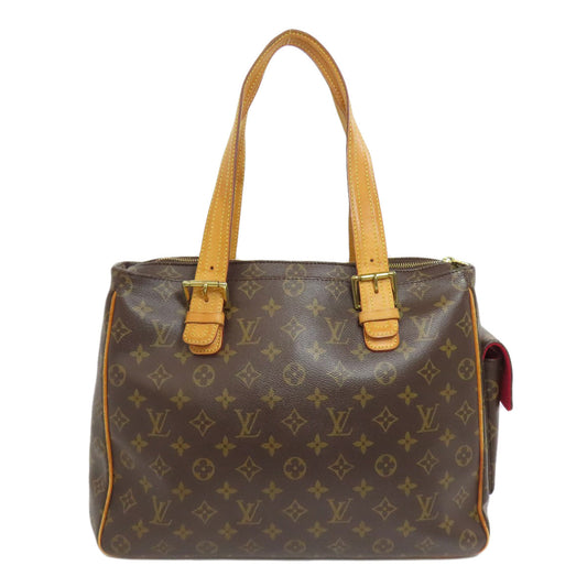 Louis Vuitton Tote Bag M51162 Monogram Canvas Brown Multipli Cite Women Used Authentic