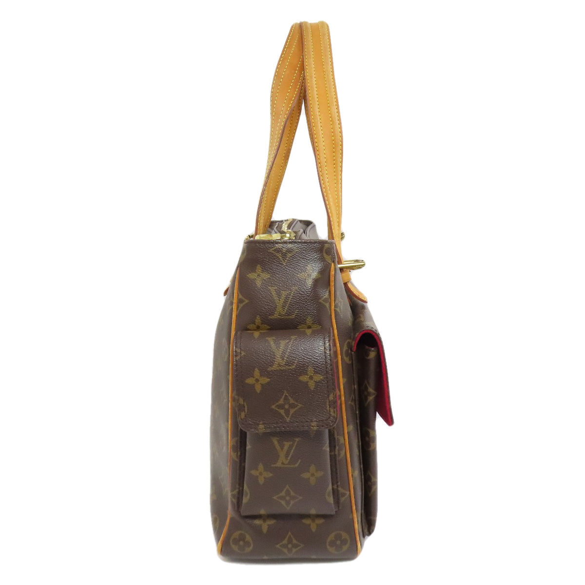 Louis Vuitton Tote Bag M51162 Monogram Canvas Brown Multipli Cite Women Used Authentic