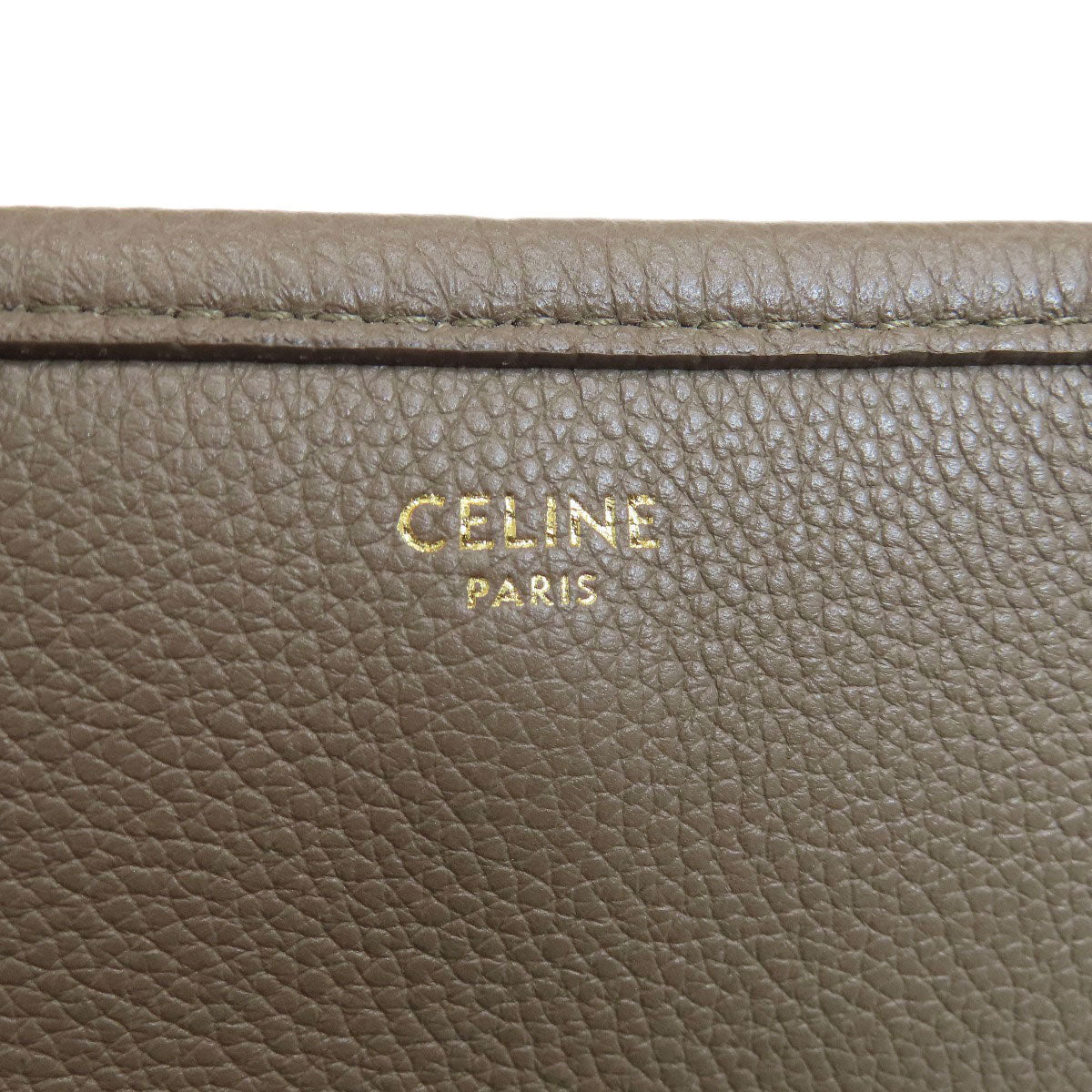 Celine Tote Bag Calfskin Brown Logo 2 Way