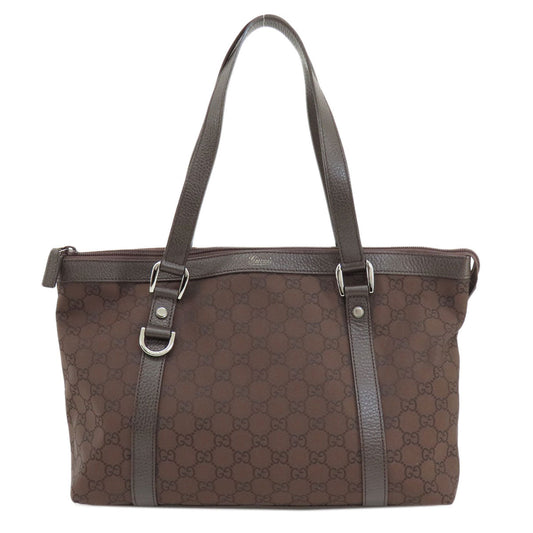 Gucci Tote Bag 268640 Canvas Brown Outlet G Gpattern Women Used Authentic