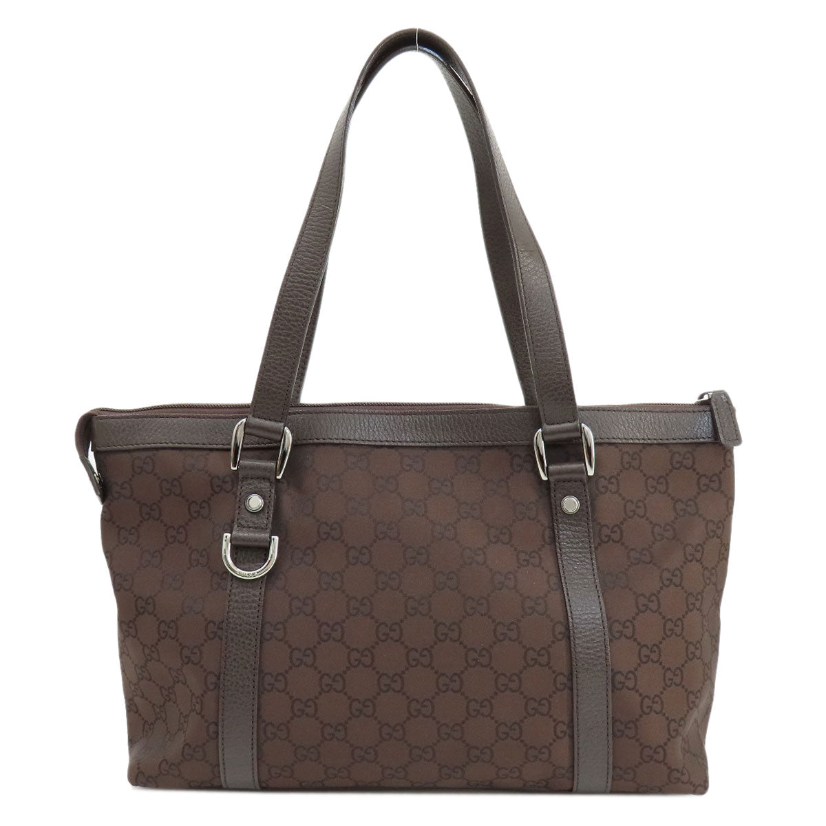 Gucci Tote Bag 268640 Canvas Brown Outlet G Gpattern Women Used Authentic