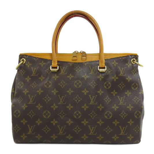 Louis Vuitton Tote Bag M40929 Monogram Canvas Brown Pallas Mm Women Used Authentic