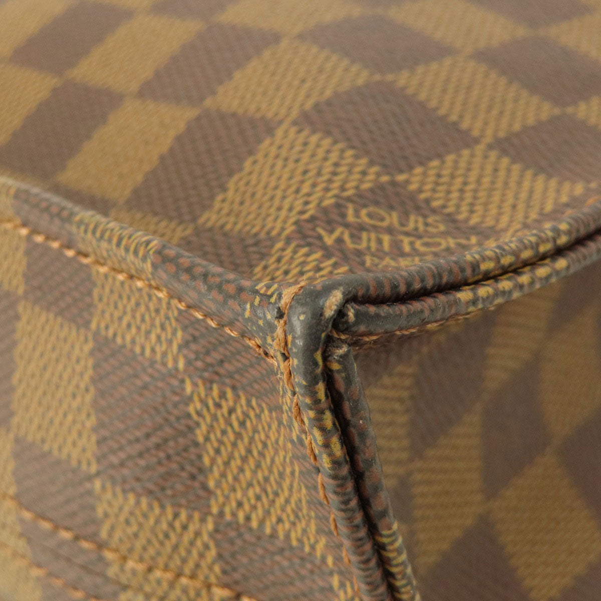 Louis Vuitton Tote Bag M51140 Monogram Canvas Brown Sac Plat Monogram Women Used Authentic