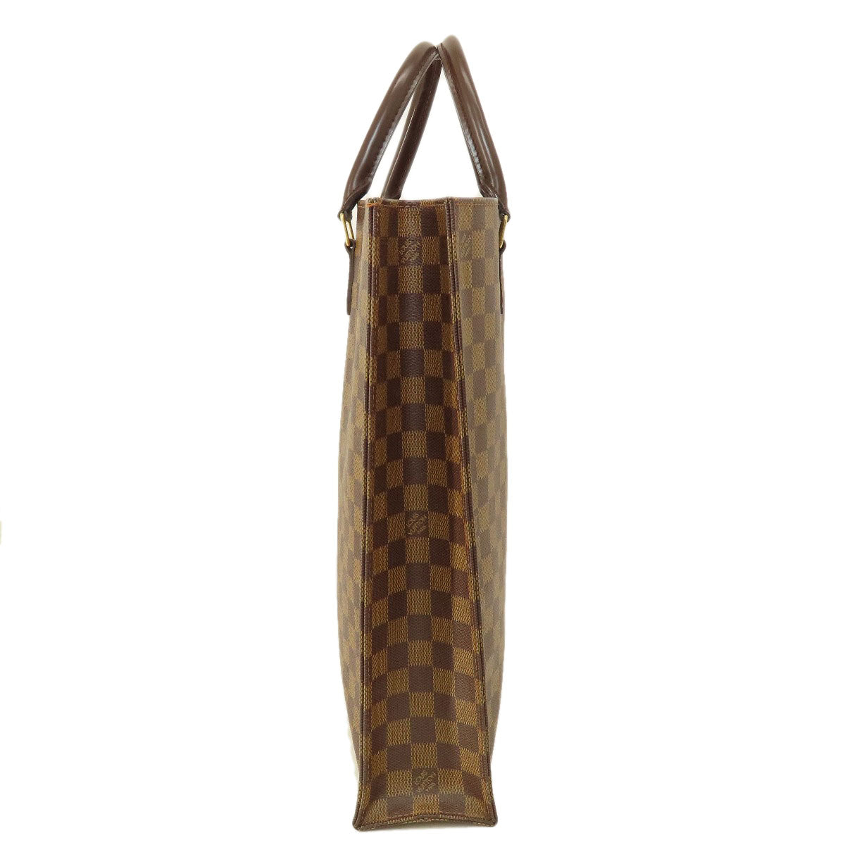 Louis Vuitton Tote Bag M51140 Monogram Canvas Brown Sac Plat Monogram Women Used Authentic