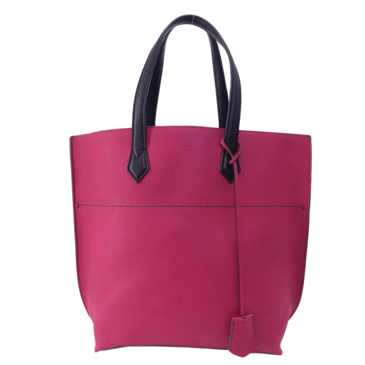 Fendi Tote Bag Calfskin Red Logo