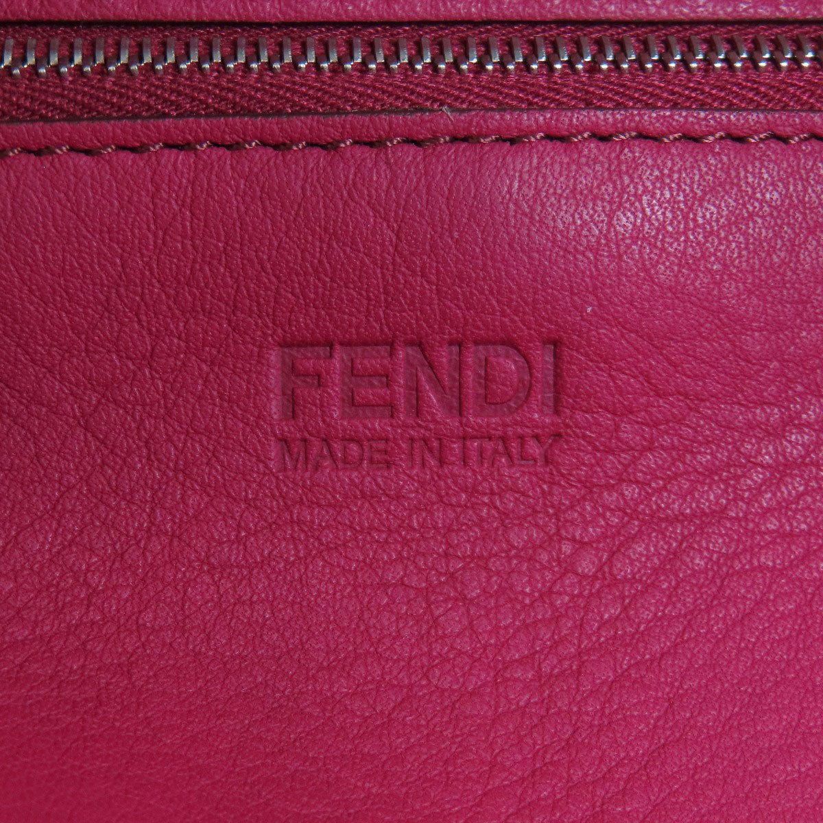 Fendi Tote Bag Calfskin Red Logo