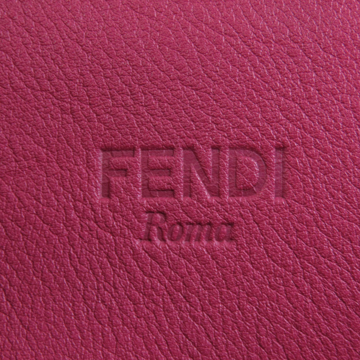 Fendi Tote Bag Calfskin Red Logo