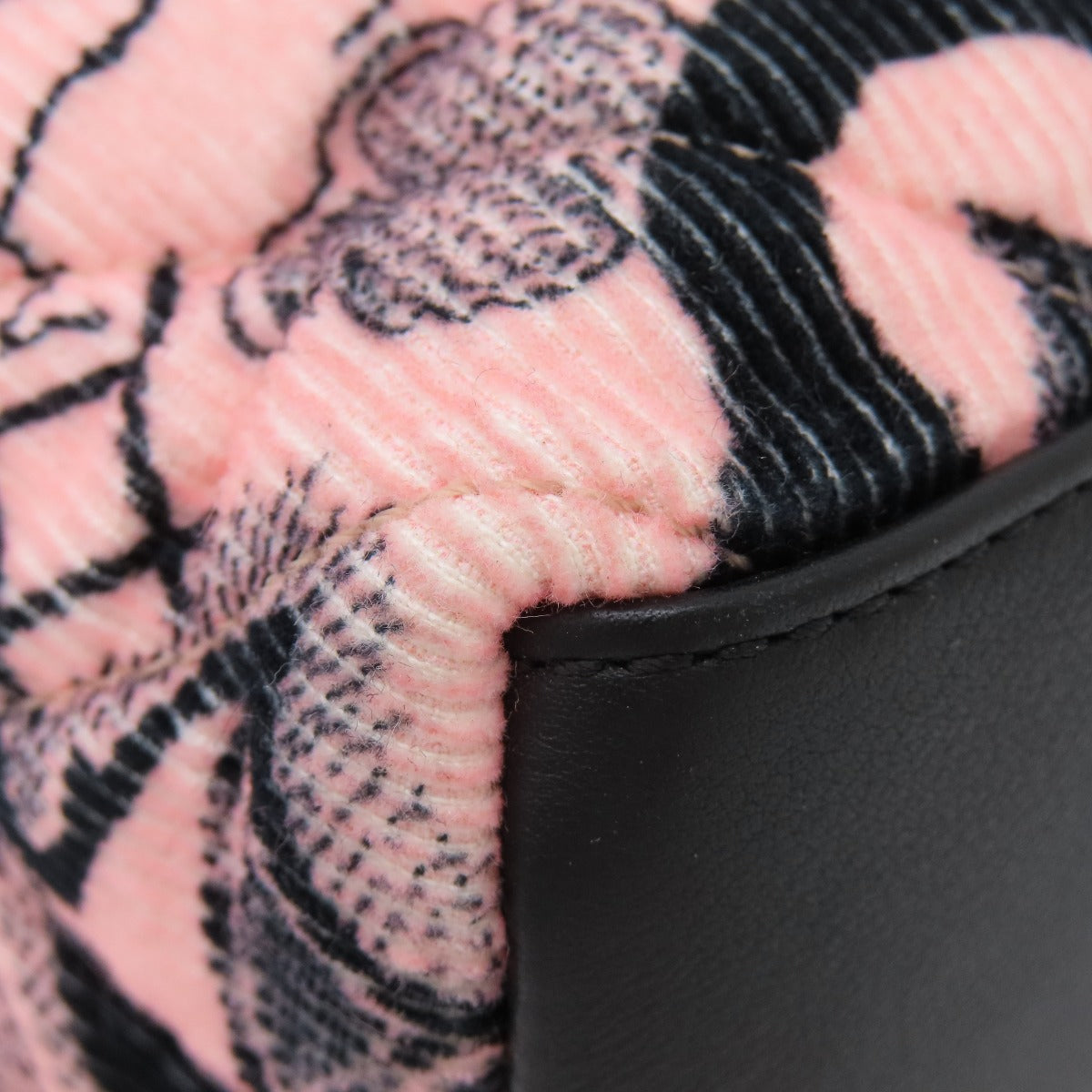 Chanel Tote Bag Cotton Pink Camellia Ribbon Tote