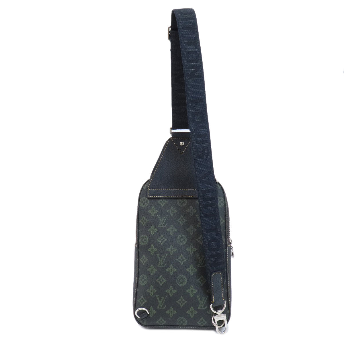 Louis Vuitton Sling Bag M46344 Monogram Canvas Green Avenue Sling Bag Monogram Records Women Used Authentic