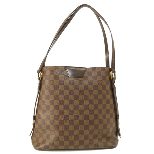 Louis Vuitton Tote Bag N41108 Damier Canvas Brown Cabas Rivington Damier Ebene Women Used Authentic