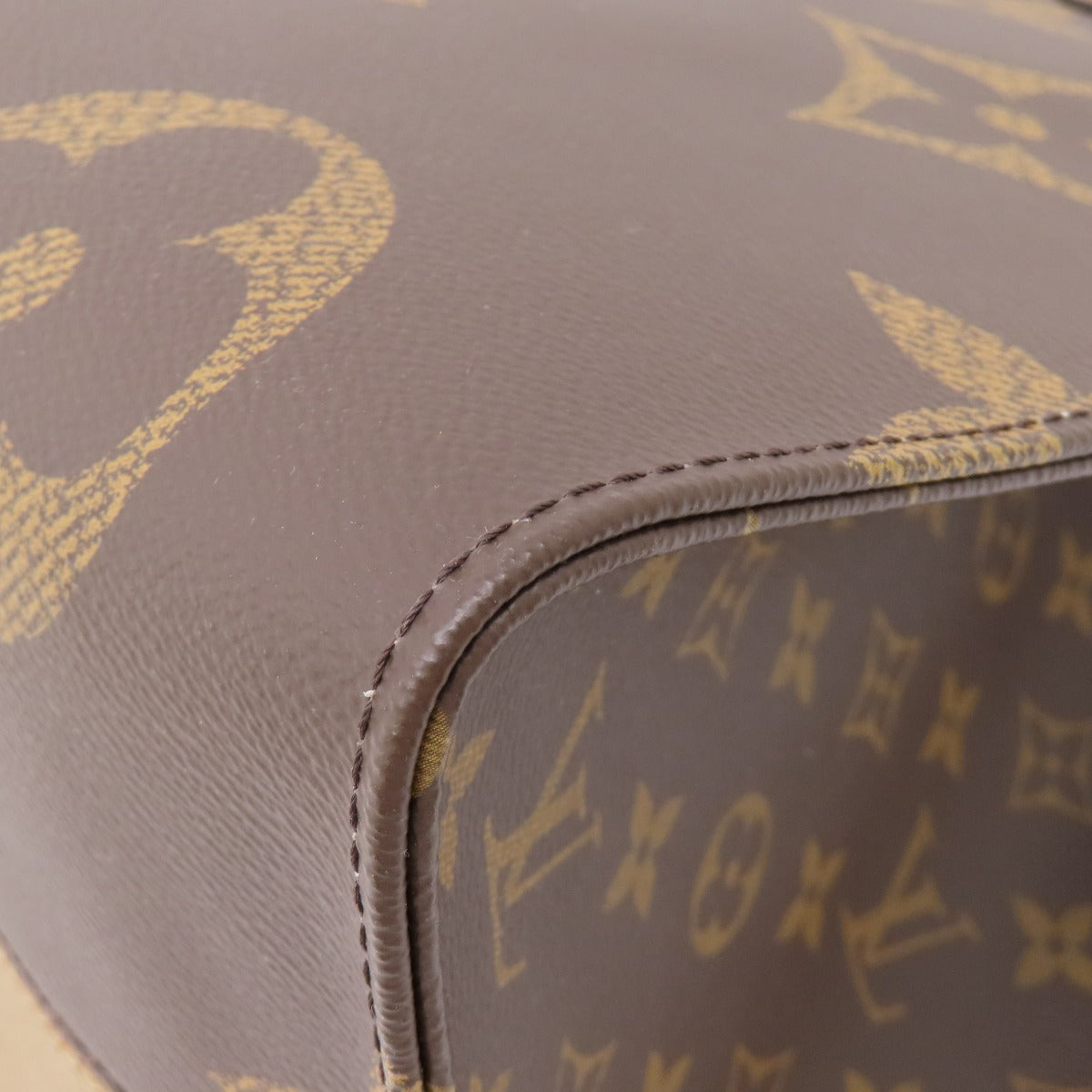 Louis Vuitton Tote Bag M44576 Monogram Reverse Brown On The Go Gm Monogram Giant Women Used Authentic