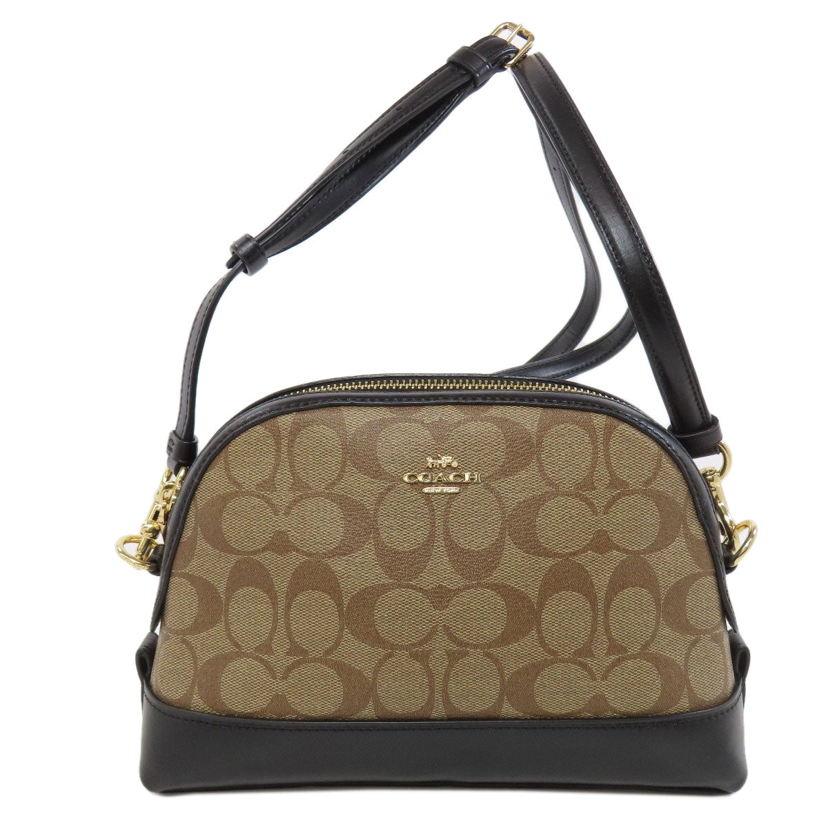 Coach Shoulder Bag F76674 Pvc Brown Signature