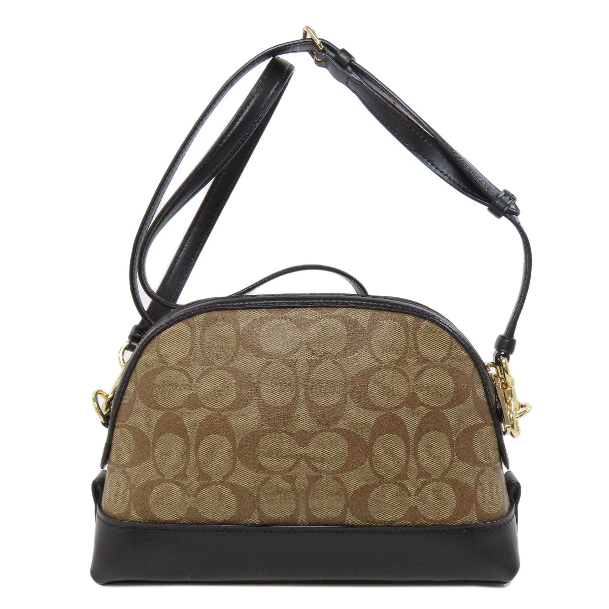 Coach Shoulder Bag F76674 Pvc Brown Signature