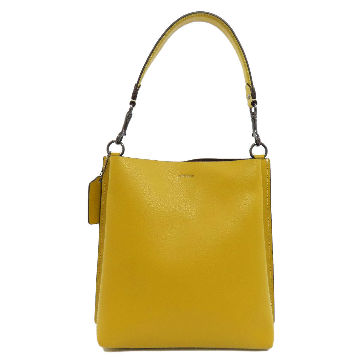 Coach Handbag Ca177 Leather Yellow 2 Way