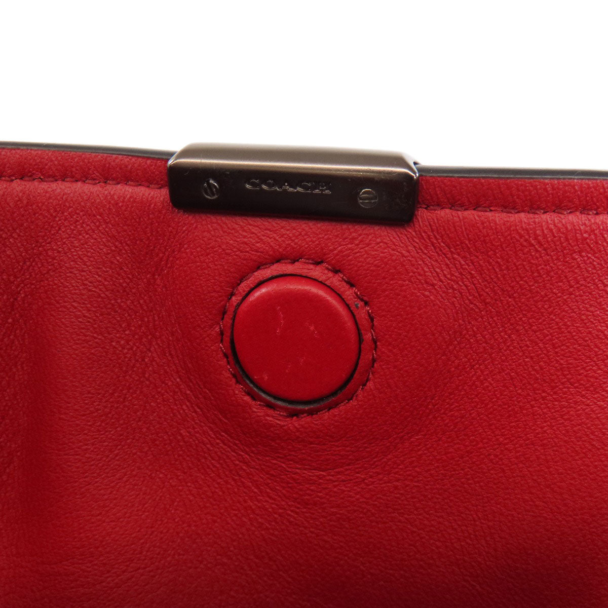 Coach Tote Bag 31674 Leather Red One Belt