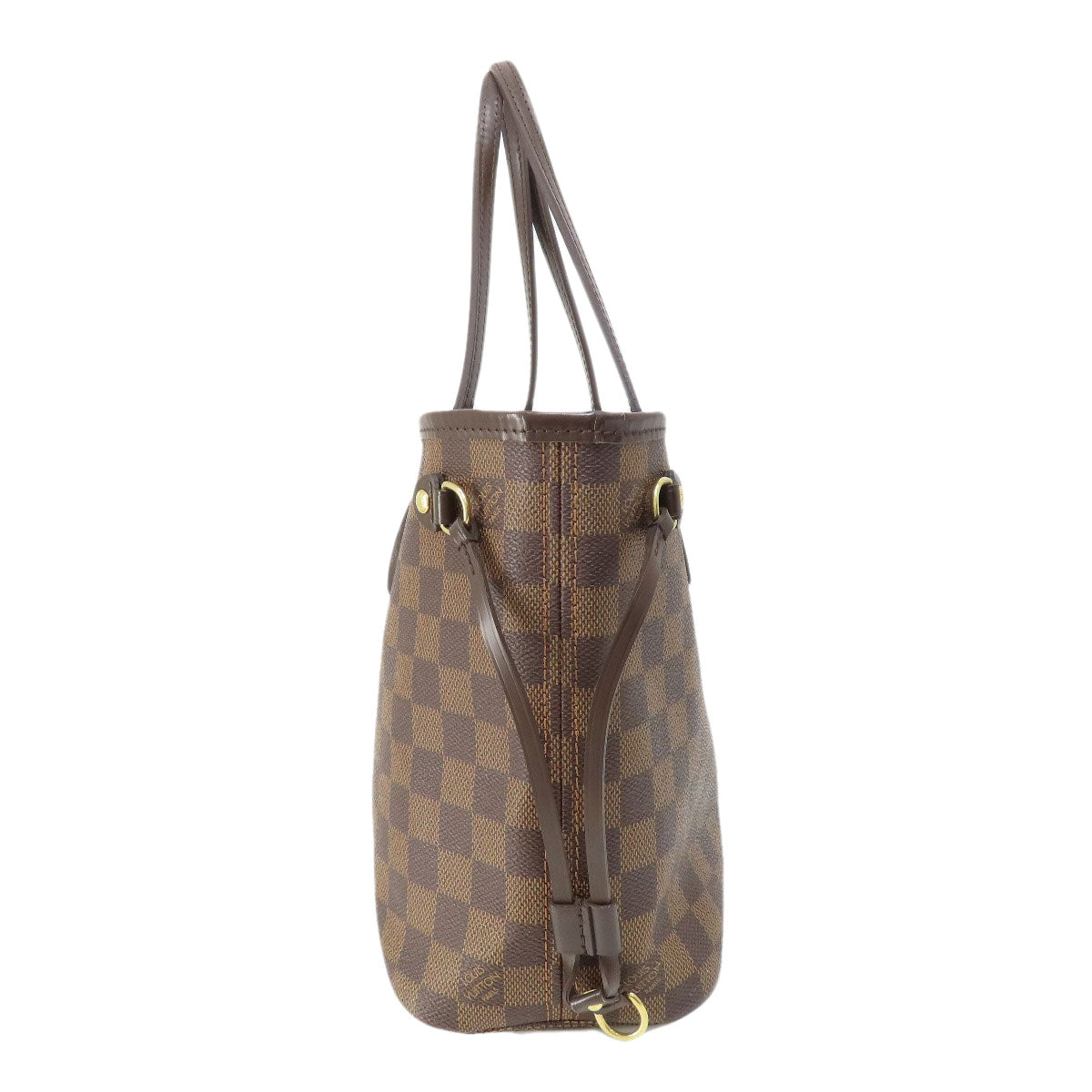 Louis Vuitton Tote Bag N51109 Damier Canvas Brown Neverfull Pm (Old) Women Used Authentic