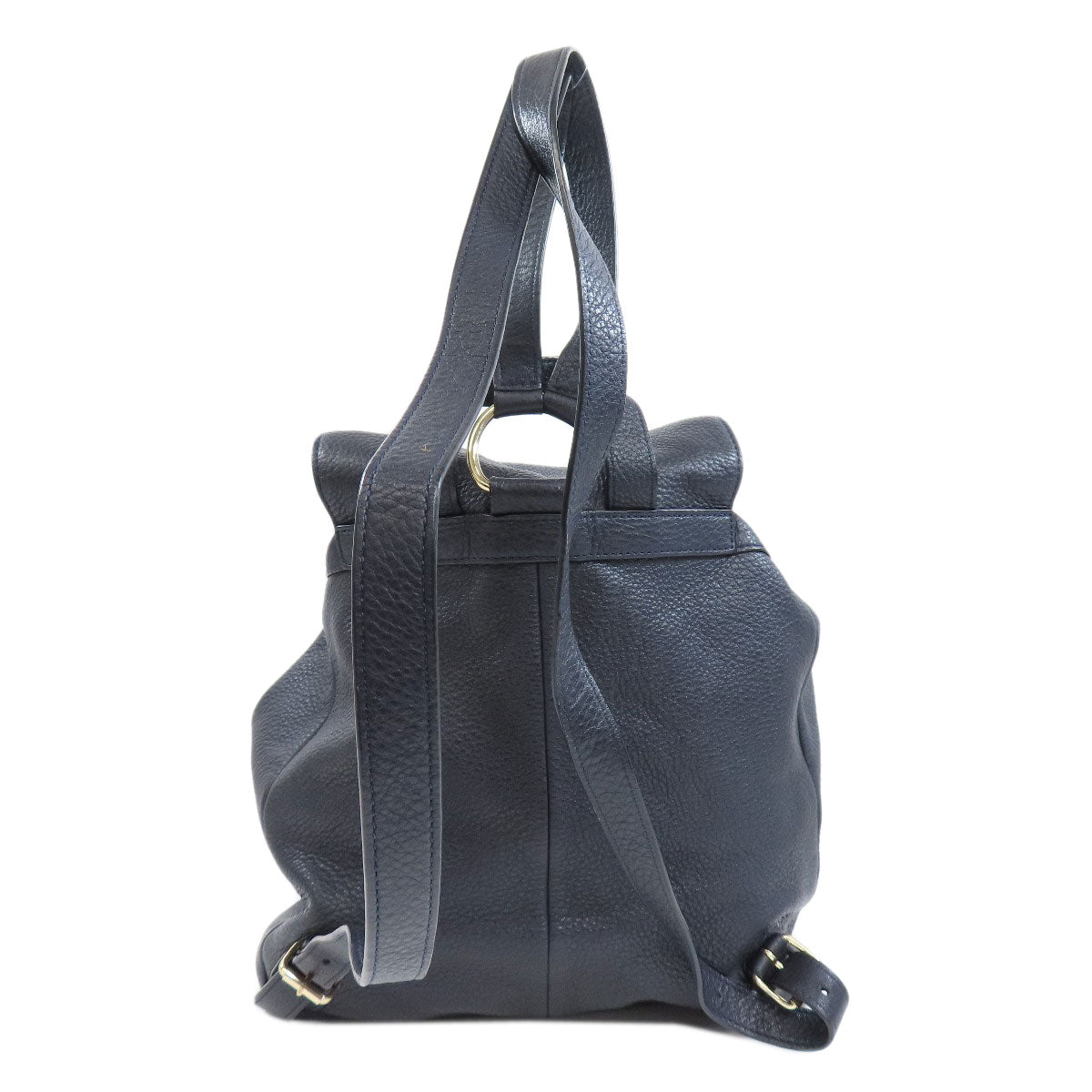 Coach Backpack F37410 Leather Navy Logo