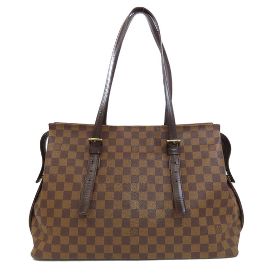 Louis Vuitton Tote Bag N51119 Damier Canvas Brown Chelsea Women Used Authentic