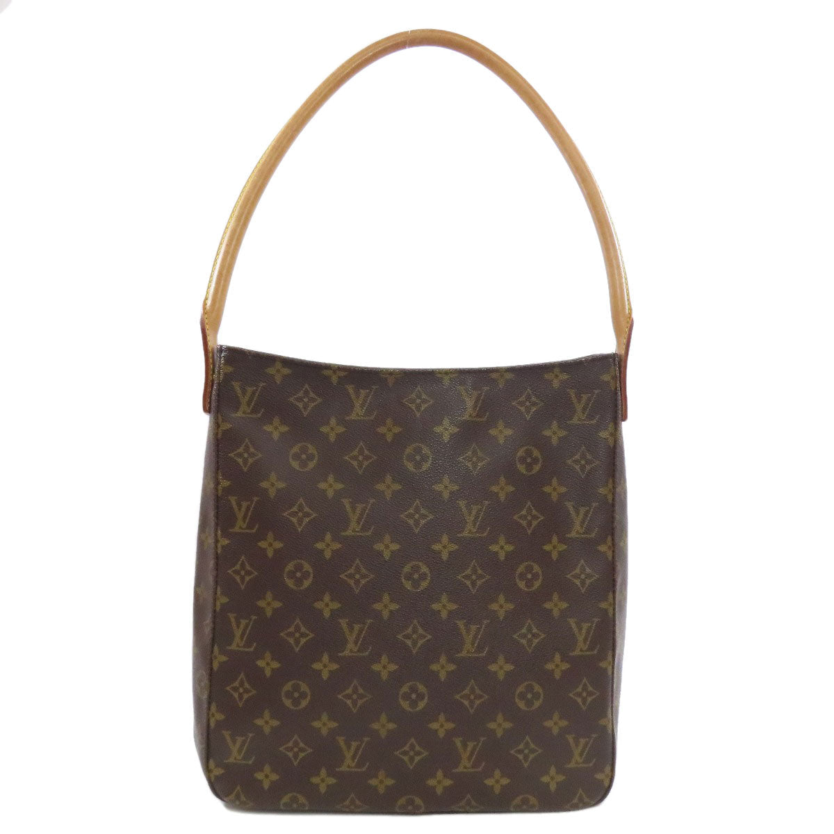 Louis Vuitton Tote Bag M51145 Monogram Canvas Brown Looping Gm Women Used Authentic