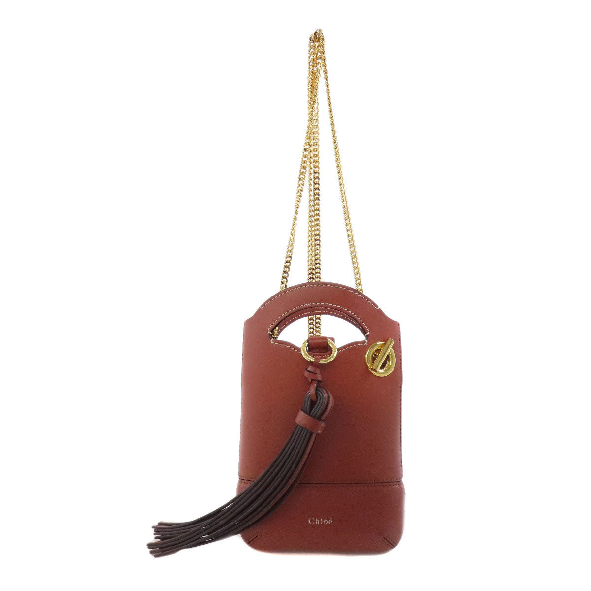 Chloe Shoulder Bag Leather Brown Walden