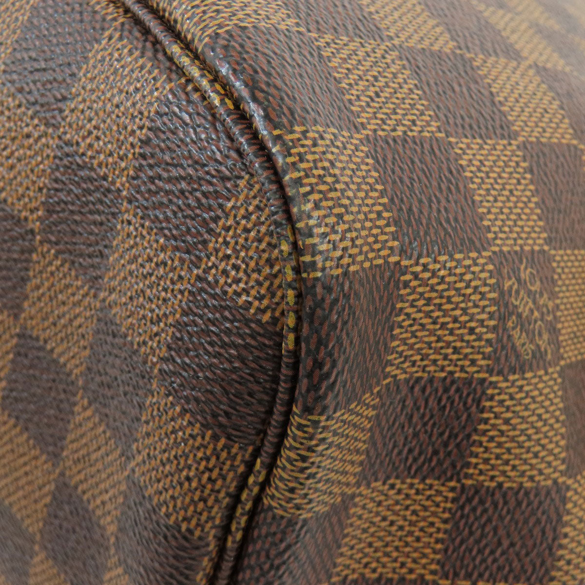 Louis Vuitton Tote Bag N41358 Damier Canvas Brown Neverfull Mm Women Used Authentic