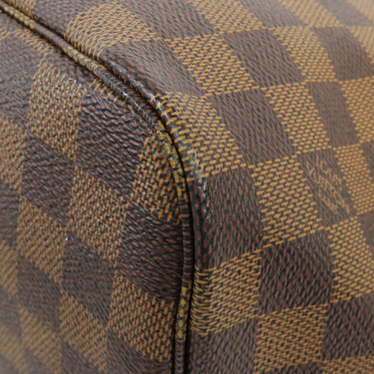 Louis Vuitton Tote Bag N41358 Damier Canvas Brown Neverfull Mm Women Used Authentic