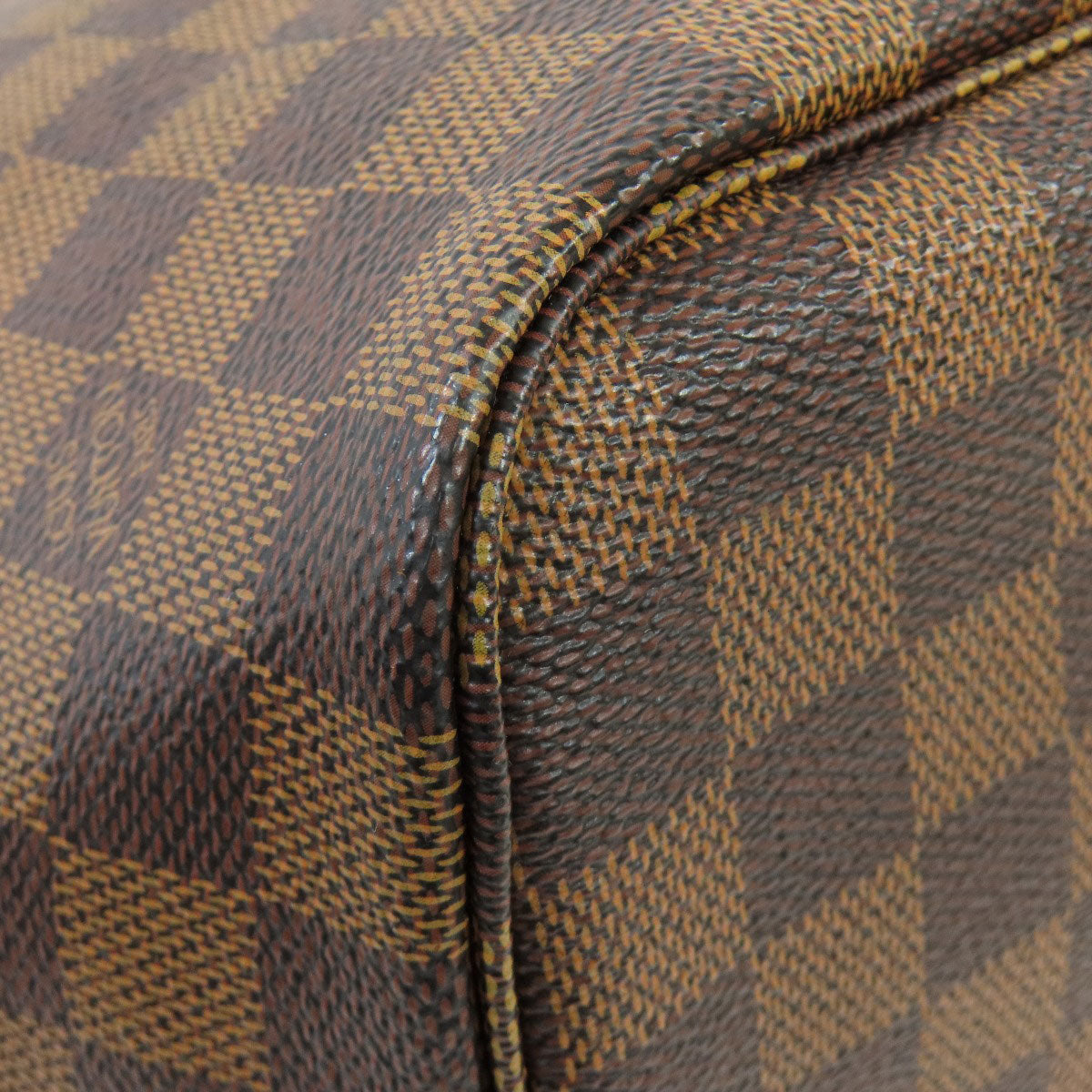 Louis Vuitton Tote Bag N41358 Damier Canvas Brown Neverfull Mm Women Used Authentic