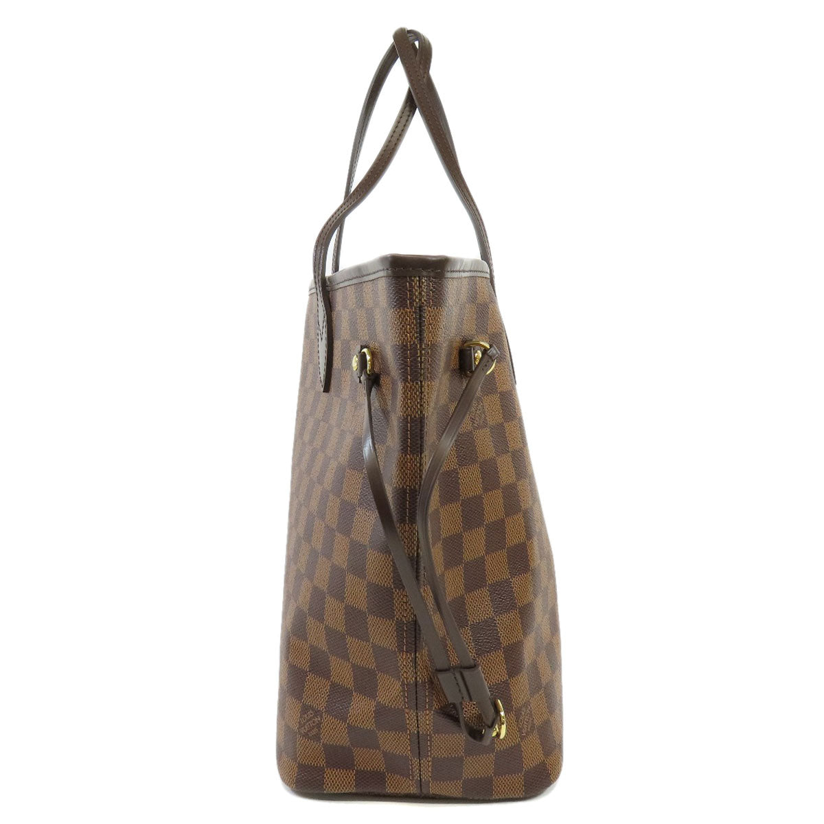 Louis Vuitton Tote Bag N41358 Damier Canvas Brown Neverfull Mm Women Used Authentic