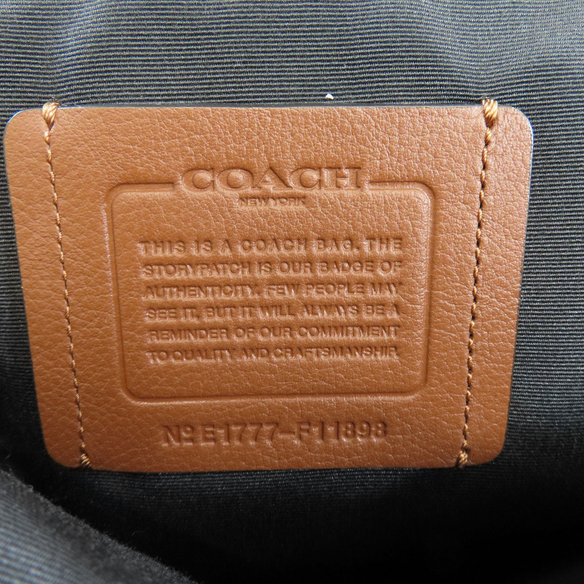 Coach Backpack F11898 Leather Brown Charles Varsity