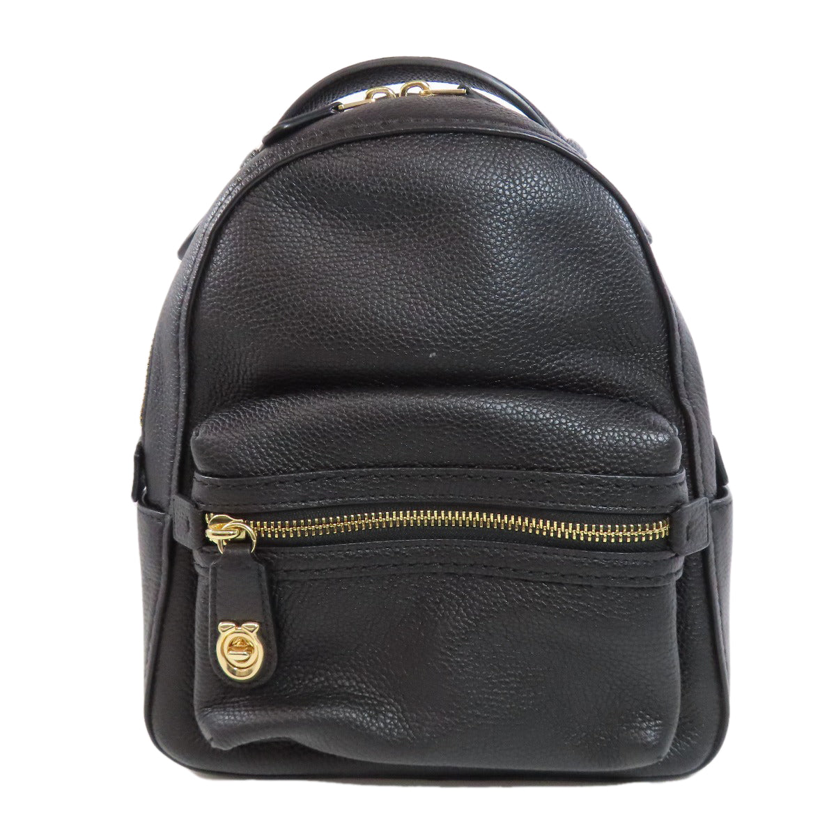 Coach Backpack 31032 Leather Black Simple Design