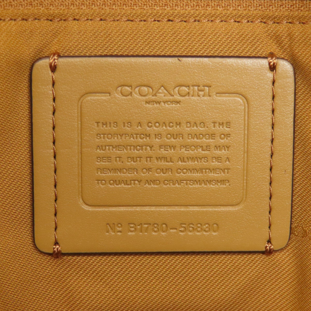 Coach Tote Bag 56830 Leather Brown Logo