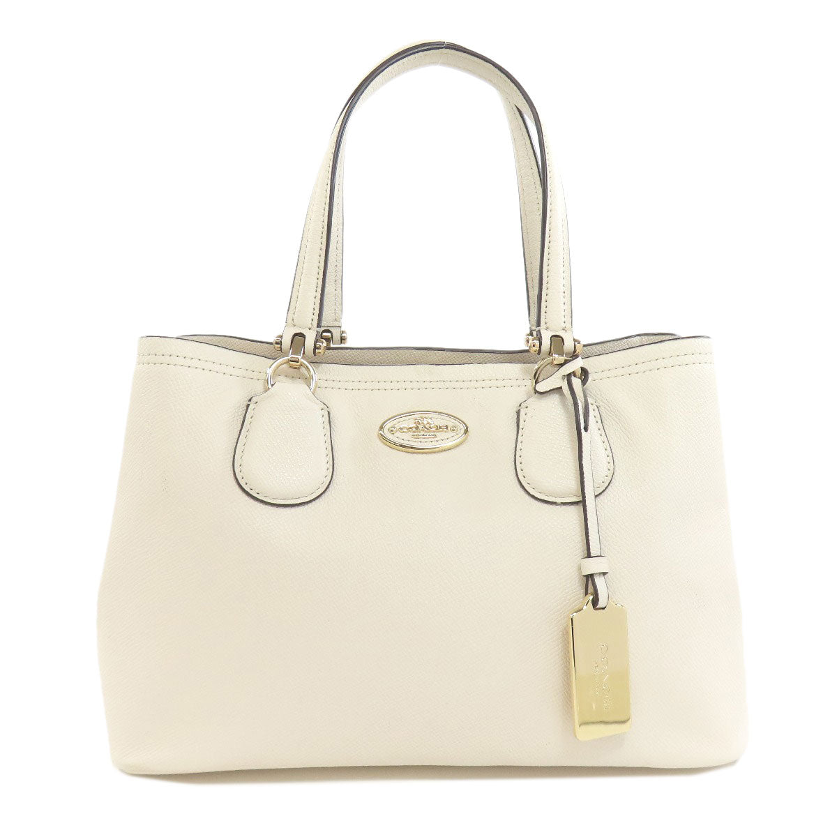 Coach Handbag F34563 Leather White Logo